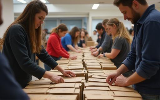 People volunteering together