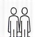 Icon representing people helped