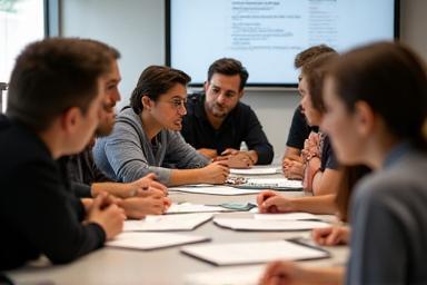 Volunteer training session